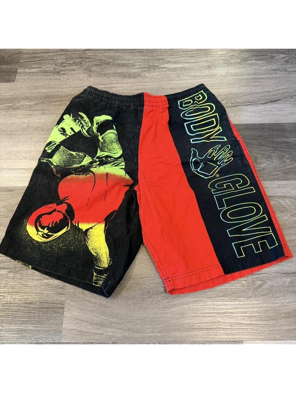 vintage body glove skateboarder swim shorts 1988 L